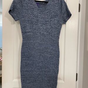 Seraphibe maternity nursing Blue melange Short Sleeve Knit Dress